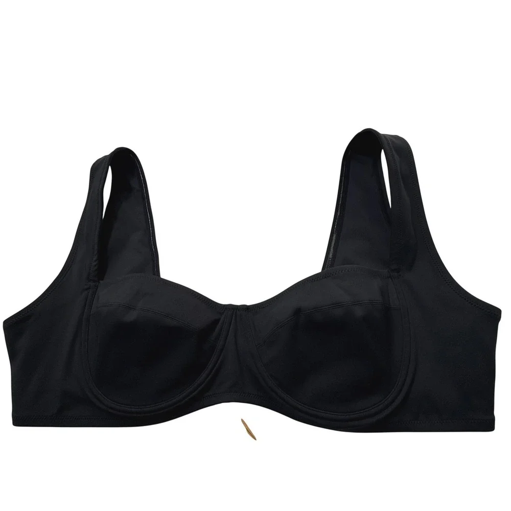 SKIMS Shaping Swim Underwire‎ Bikini Top Onyx 3X